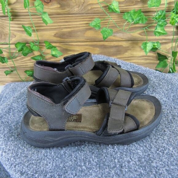 Pacific Crest Women's Sunset Beach Ankle Strap Brown Leather 6 Medium Used 2025‎ - Picture 3 of 7